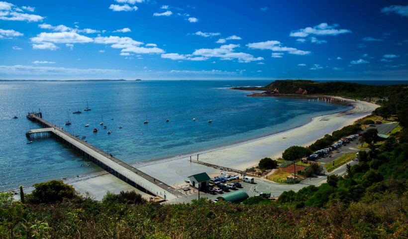 美丽的海湾风光图片