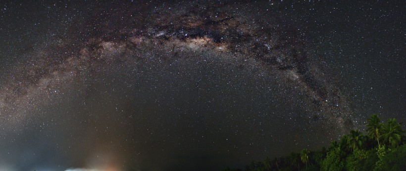 宇宙璀璨的银河风景图片