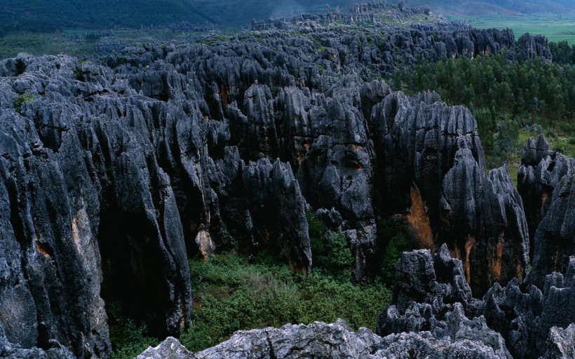 中国山川瀑布自然风景图片