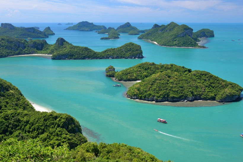 海島全景圖片