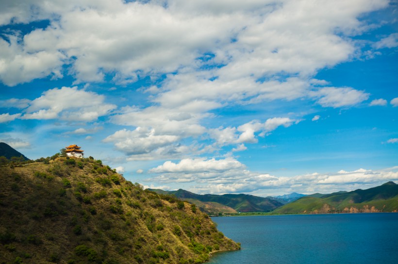 泸沽湖之里格半岛风景图片