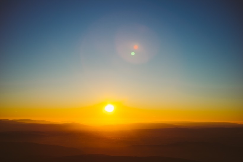 美麗的夕陽景色圖片