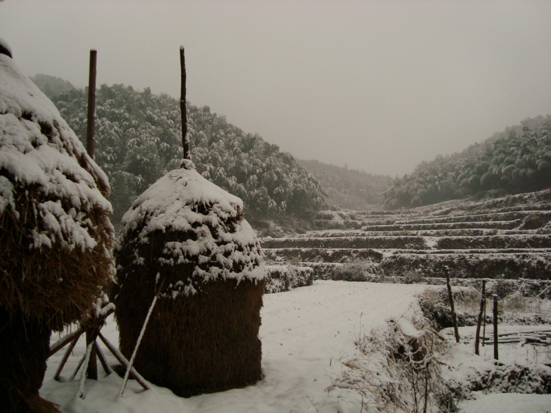 草垛子风光图片