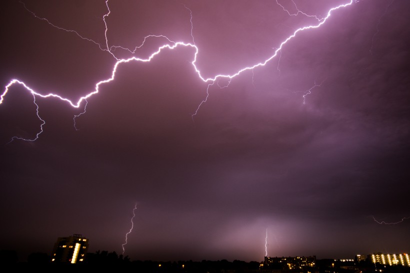 恐怖震撼的雷電風(fēng)景圖片