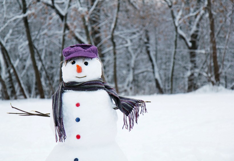 可愛的雪人風(fēng)景圖片