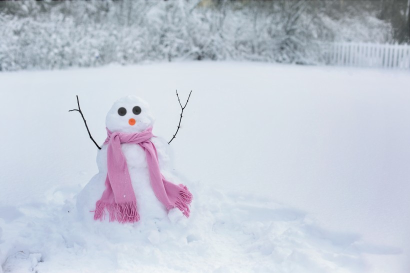 冬季雪人圖片