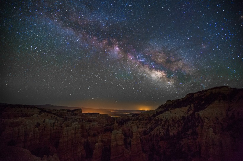 唯美闪亮的星空风景图片