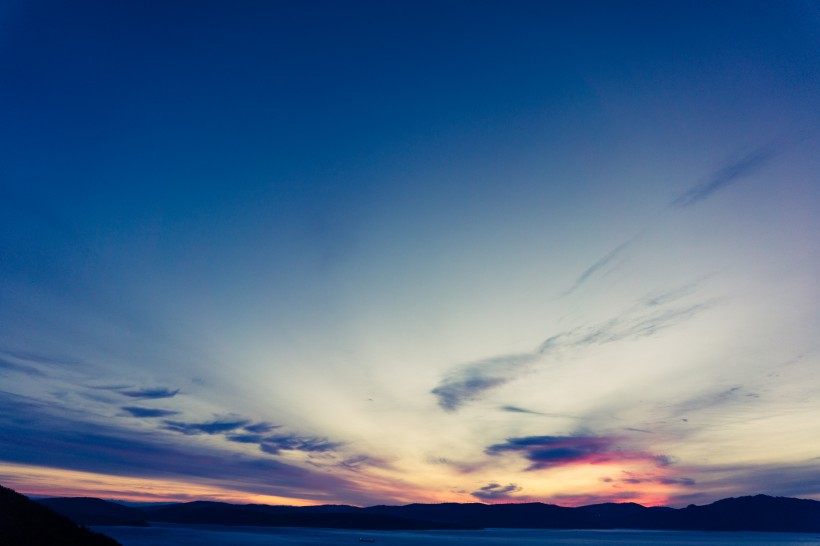 美麗的夕陽景色圖片