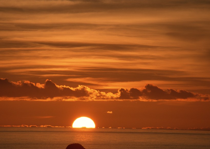 日落夕阳图片