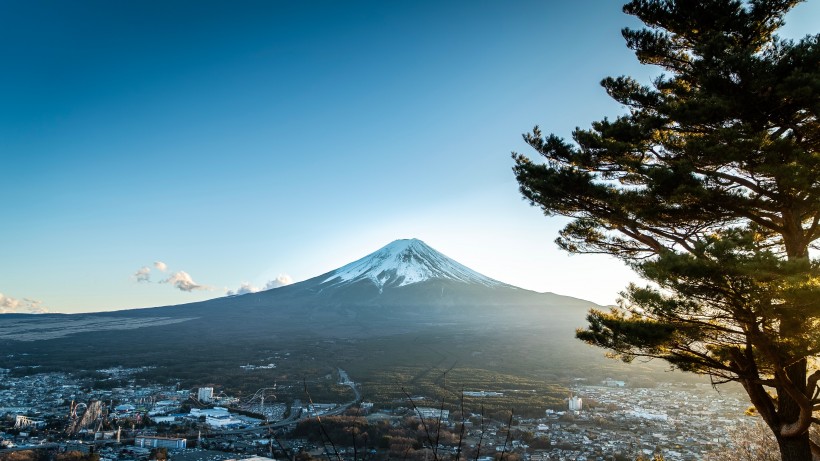 日本富士山自然風(fēng)景圖片