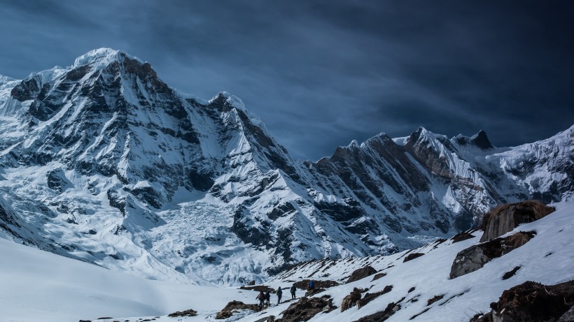 美麗的雪山圖片