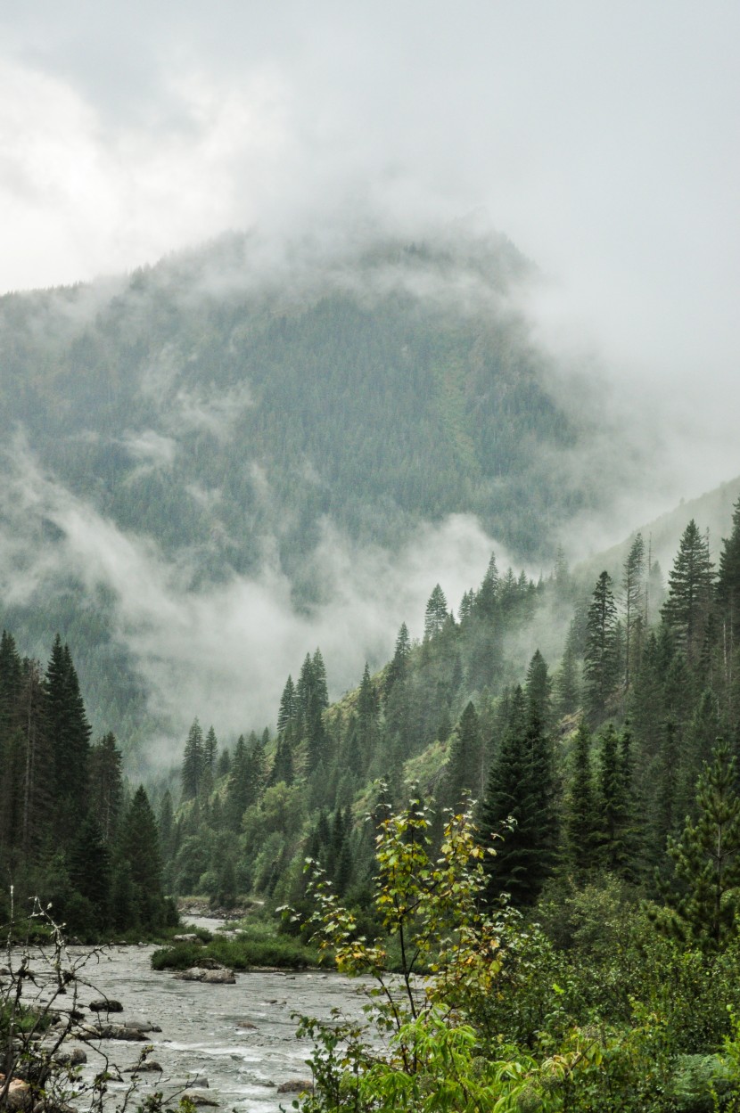 云霧繚繞的高山風(fēng)景圖片