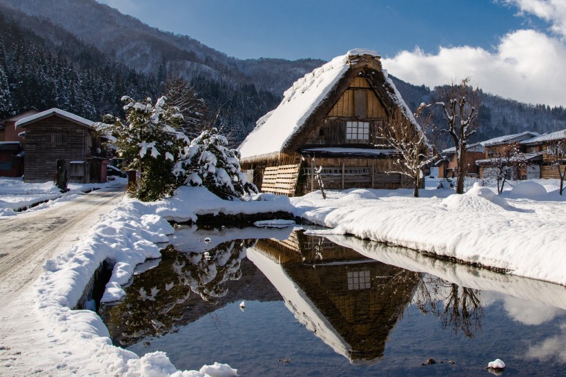 日本岐阜建筑風(fēng)景圖片 