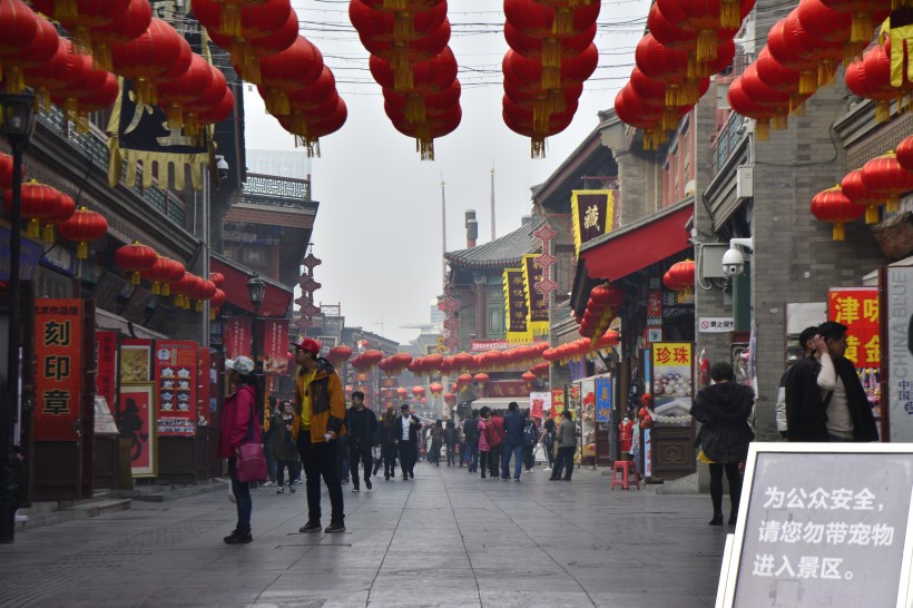 日益发展的天津建筑风景图片