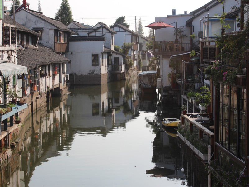 上海朱家角古镇人文风景图片