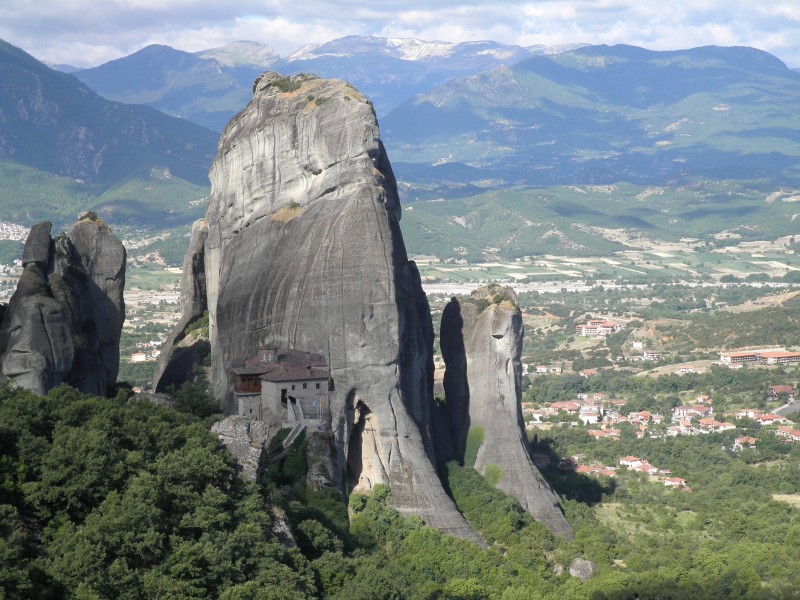 希臘米特奧拉修道院建筑風(fēng)景圖片