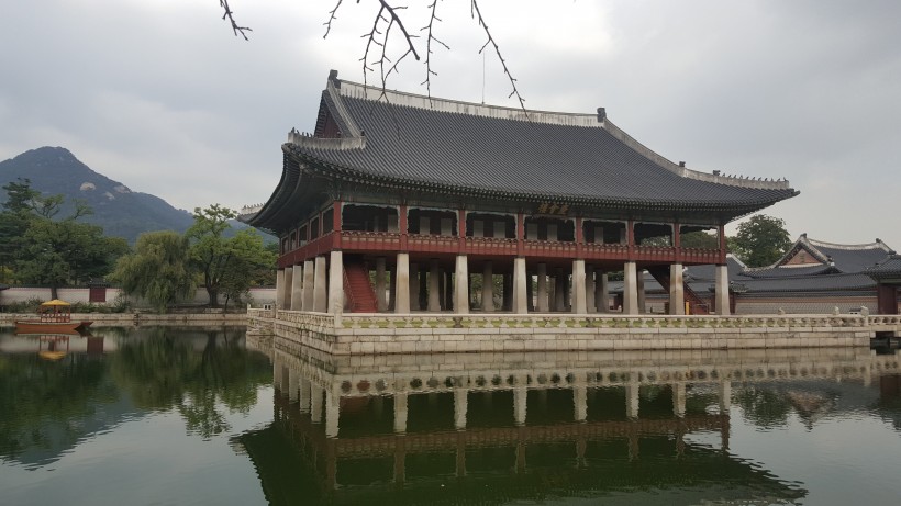 韩国首尔景福宫建筑风景图片