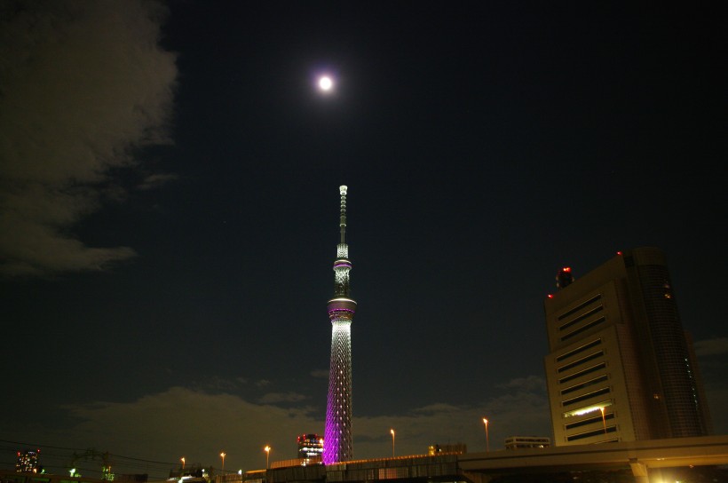 日本东京晴空塔建筑风景图片