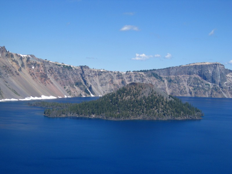 美国火山口湖国家公园自然风景图片