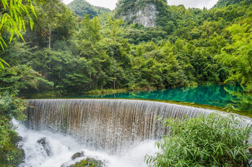 貴州黔南荔波小七孔自然風(fēng)景圖片