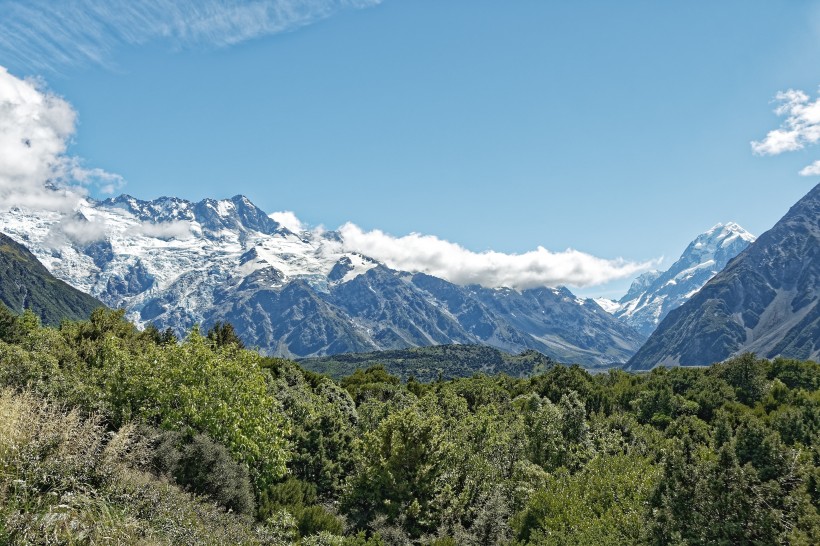 新西兰库克山自然风景图片