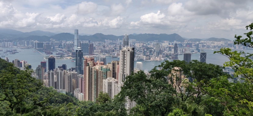 热闹喧嚣的香港建筑风景图片