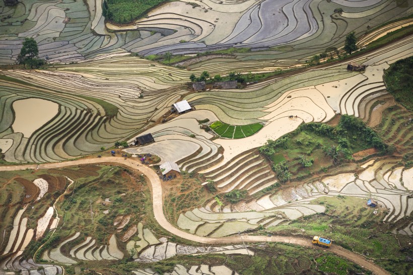 越南乡村田园风景图片