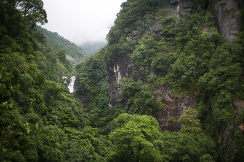 河南洛阳九龙瀑布自然风景图片