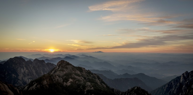 唯美安徽黄山自然风景图片