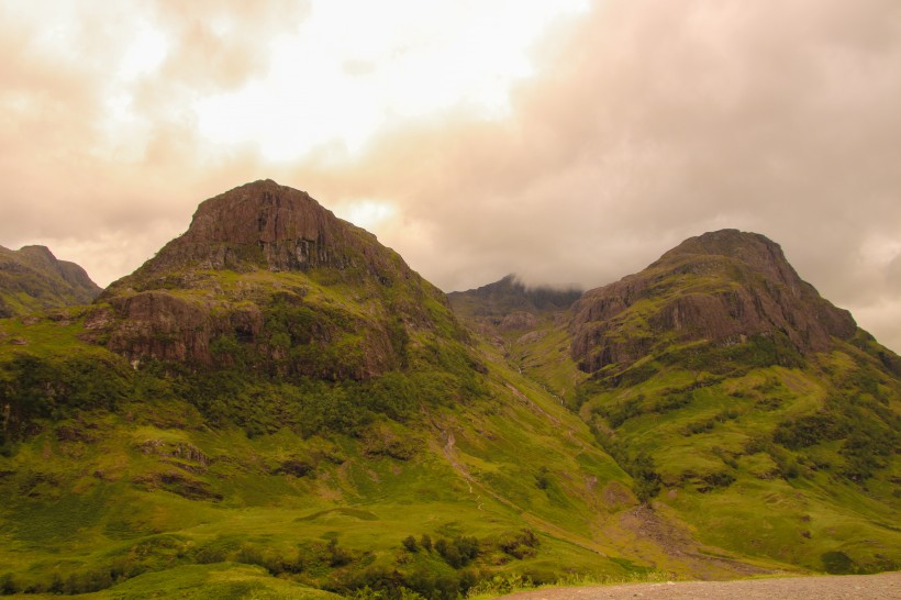 苏格兰格伦科峡谷自然风景图片