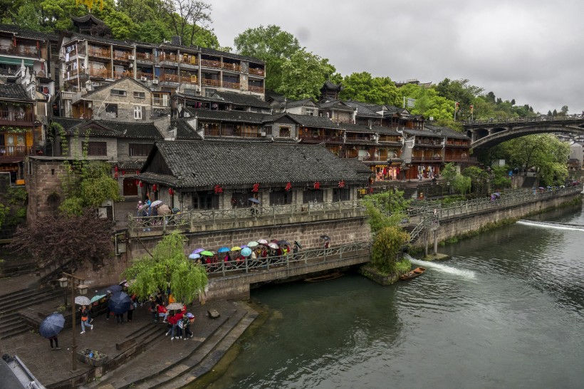 湖南鳳凰古城風景圖片