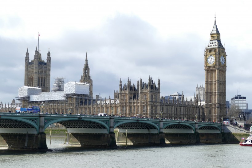 英国伦敦大笨钟建筑风景图片