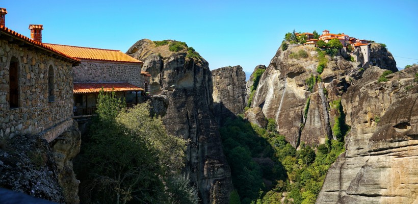 希臘米特奧拉修道院建筑風(fēng)景圖片