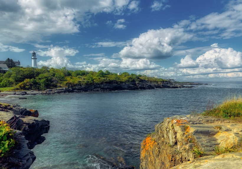 英國英格蘭緬因州海岸風(fēng)景圖片