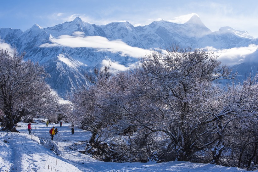 雪后的索松村風(fēng)景圖片