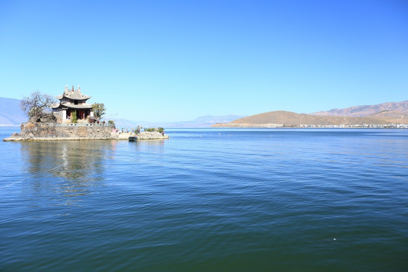 云南大理洱海自然风景图片