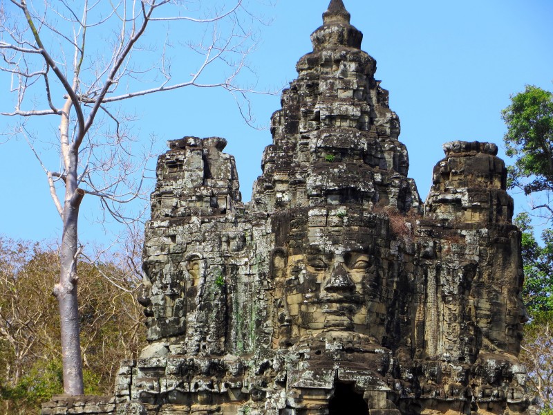 柬埔寨巴戎寺建筑风景图片