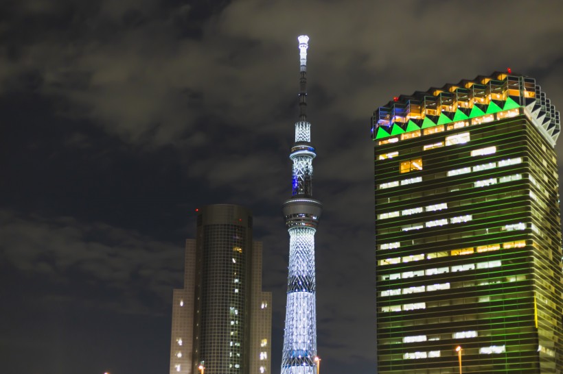 日本標志性建筑東京塔建筑風景圖片