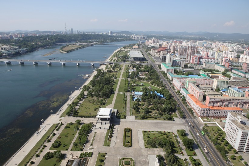 朝鲜首都平壤建筑风景图片