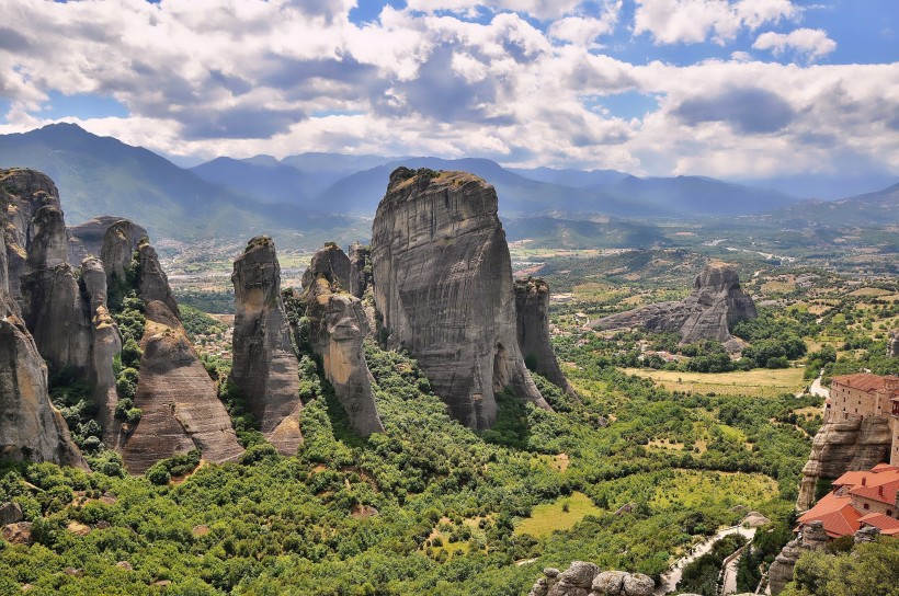 希腊米特奥拉修道院建筑风景图片