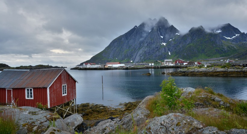 挪威罗弗敦群岛自然风景图片