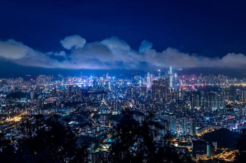 繁华热闹的香港风景图片图片