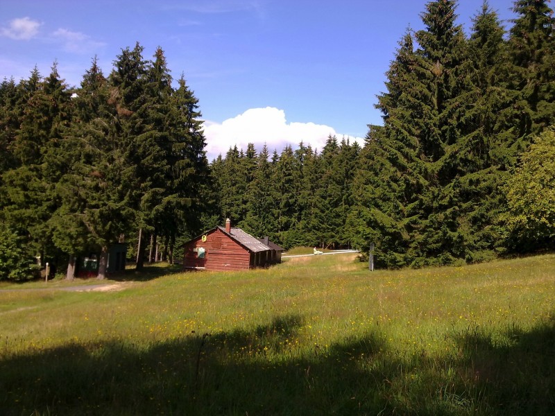 加拿大魁北克森林小屋风景图片