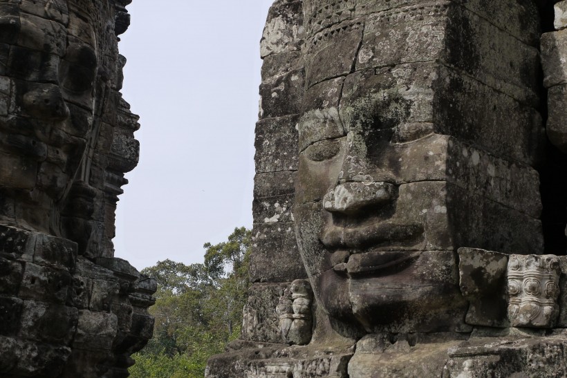 柬埔寨巴戎寺建筑风景图片