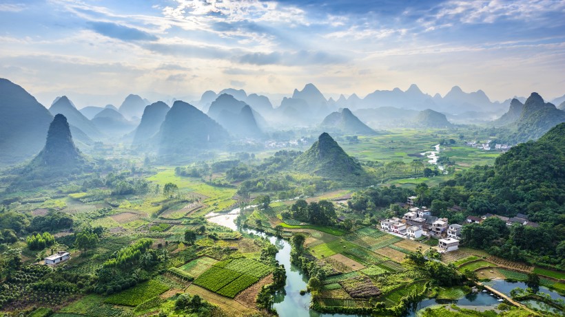 美丽的广西桂林山水风景图片