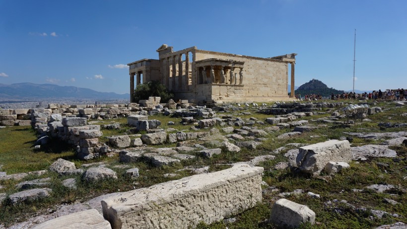 希腊帕台农神庙建筑风景图片