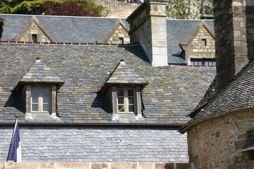 法国圣米歇尔山修道院建筑风景图片