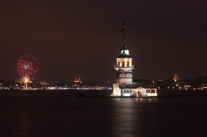 土耳其处女塔建筑风景图片 