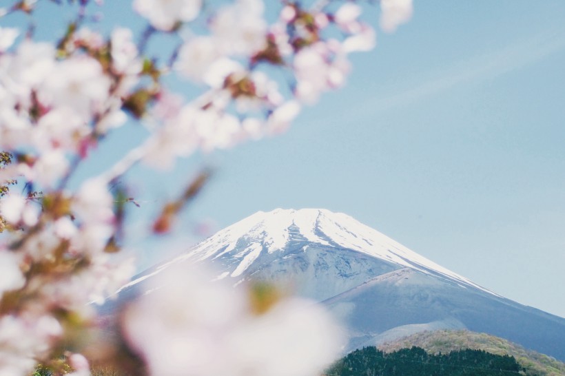 日本富士山的景色圖片