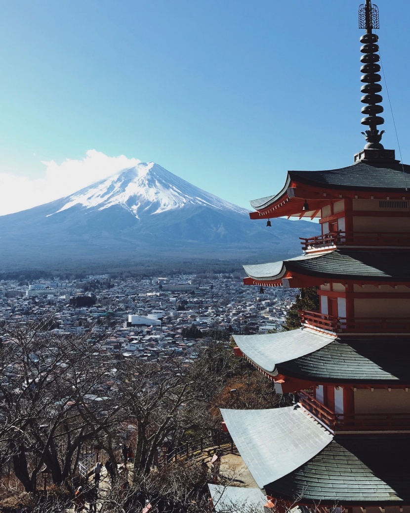 日本富士山优美风景图片